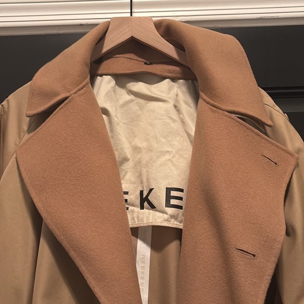 Weekend Max Mara Daphne Wool-Backed Trench Coat - Picture 5 of 11